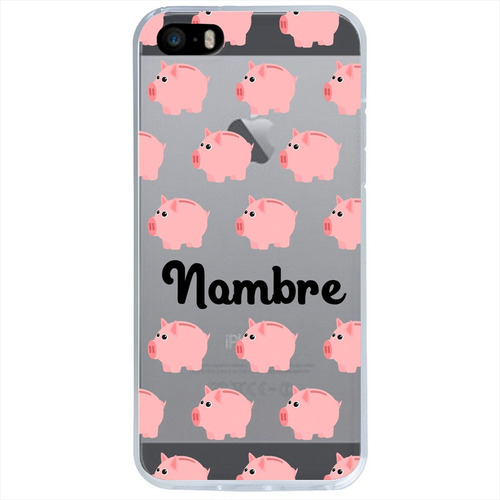 Funda Para iPhone Cerditos Personalizada Con Nombres