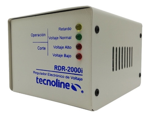 Regulador De Voltaje Temisa Rdr-2000i 2000va Entrada De 127v Ca Y Salida De 100v - 130v Ca Blanco