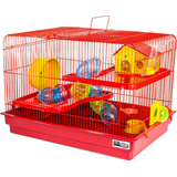 Casinha Gaiola Hamster Roedores Grande 2 Andares Big Space