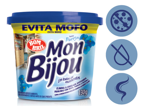 Anti Mofo Pureza Odores Gavetas Casa Mon Bijou Bombril