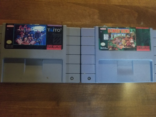 Lote De 2 Juegos Para Super Nintendo Snes Originales A