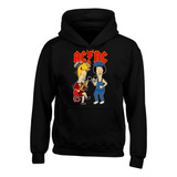 Hoodie Buzo Capota Ac-dc Rock Xgt Series Saco