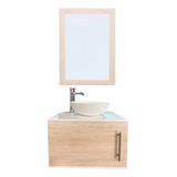 Gabinete Para Baño Con Ovalin Y Espejo Decorativo Decomobil 