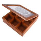 Caja Para Té Caja De Té Madera Rustica Organizador Decorado