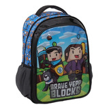 Mochila Costas Infantil Creche Passeio Menino Game Cor Preto