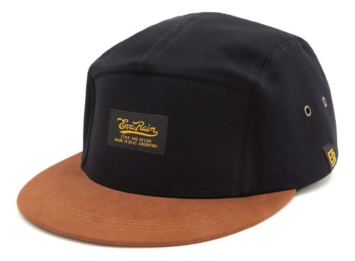 Gorra 5 Paneles Snapback Plana Verde Brown Eva Rain®