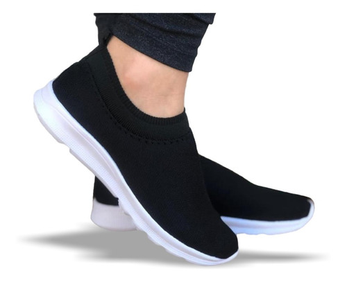 Tênis Meia Feminino Masculino Slip On Infantil Novo Promoção