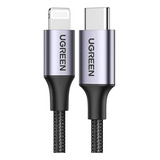 Cable De Datos Ugreen 60760 Compatible Con iPhone Mfi De 1,5 M