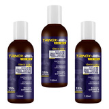 3 Tônico Trinox Bel 15% Cresce Engrossa Barba Cabelo 120ml