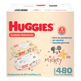 Toallitas Húmedas Huggies Cuidado Hidratante | 480 Toallitas