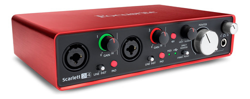 Interfaz De Audio Focusrite Scarlett 2i4 2.ª  Gen Usb Excele