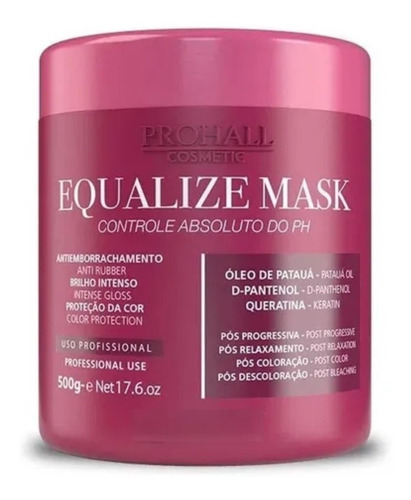 Máscara Neutralizadora De Ph Equalize Mask 500g Prohall