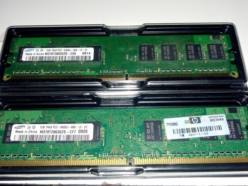 Dos Módulos De Memoria Ram 1 Gb Ddr2 667