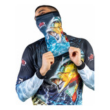 Kit Camisa Blusa De Pesca +bandana Tucunare C/ Proteção Uv50