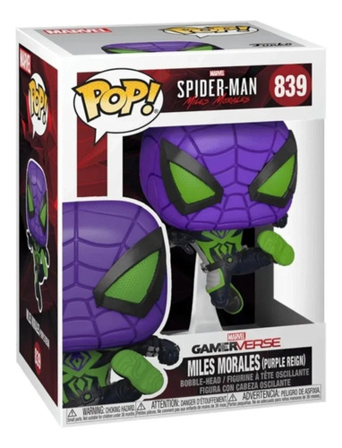 Funko Pop Miles Morales- Miles (purple Reign Suit)