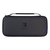 Funda Nintendo Switch Oled Hori Estuche Slim Tought Pouch Color Negro