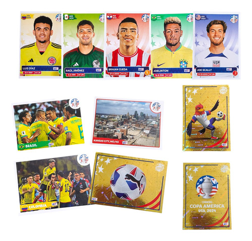 Láminas Sueltas Panini Copa America 2024