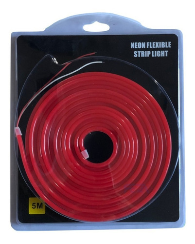 Tira Led Plasma/neon Flexible Recortable 5m 12v Color Rojo