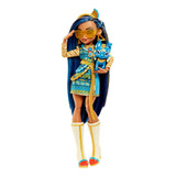 Monster High, Muñeca Cleo De Nile, Con Vestimenta De Moda Y Accesorios, Edad 4 Años En Adelante, Juguete Para Niñas