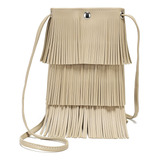 Eraparole Monedero Para Telefono Celular, Beige, (tassel Bei