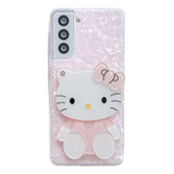 Capa De Telefone Espelhada Kitty Cat Para Samsung