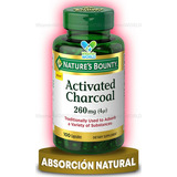 Carbón Activado Nature's Bounty 260 Mg, 100 Cápsulas Sabor Sin Sabor