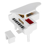 Caja De Música Para Piano En Miniatura, Modelo De Madera,