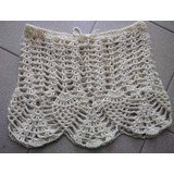 Falda Tejida Crochet Corta 