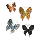 Mariposa En Metal Para Pared , Con Relieve