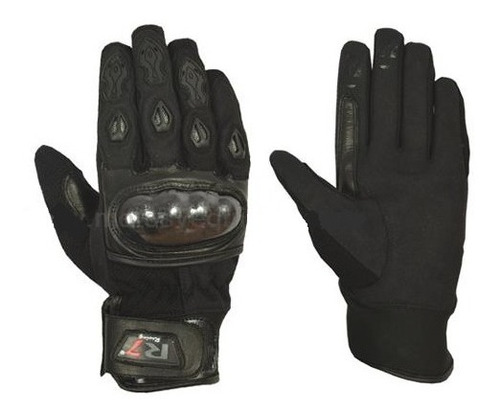 Guantes R7  De Piel Tipo Cafe Racer Rider One