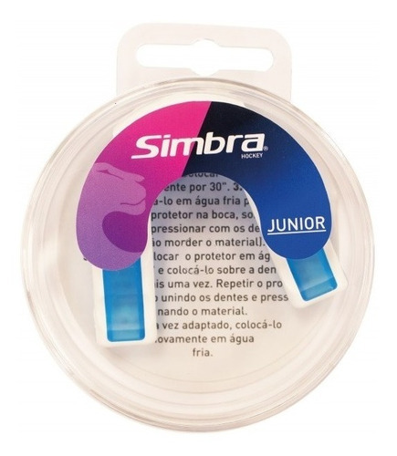 Protector Bucal Drb Bicolor Simple Junior Con Estuche Sabor Sin Sabor