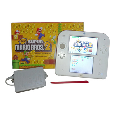 Nintendo 3ds 2ds New Super Mario Bros. 2 Color Blanco Y Rojo | Meses sin interés