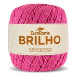 Barbante Brilho Ouro 400g N°6 4/6 Fios 406m Euroroma Cor Pink