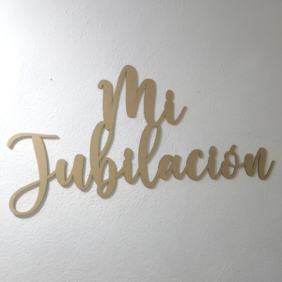 Letrero Mi Jubilación Madera Mdf | MercadoLibre