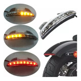 Led Stop Direccionales Placa Para Motocicleta Harley