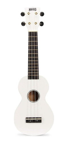 Ukelele Soprano Serie Rainbow, Mahalo Ukuleles Mr1bk, Blanc.