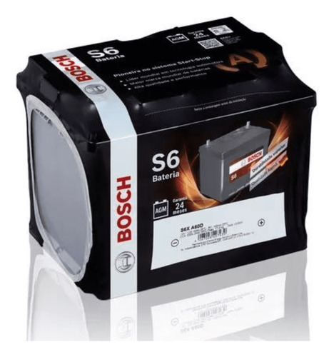 Bateria Bosch Automotiva 60ah Selada Agm Start Stop Cca 600