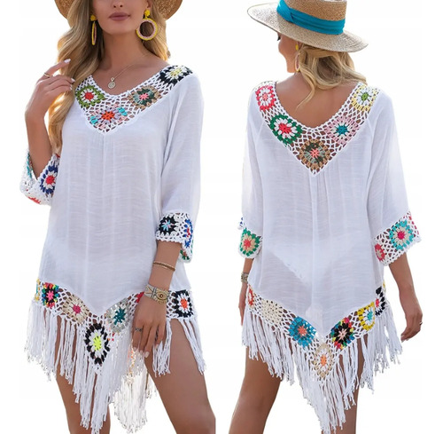 Vestido Playero Para Mujer Salida De Playa Pareo Cover Up