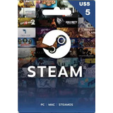 Steam Card De 5 Dolares / Entrega Inmediata