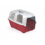 Transportadora Perro Gato Prátiko2 Puerta Metal Mp011402roja