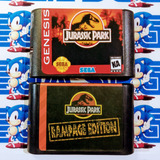 Cartucho De Sega Jurassic Park X2