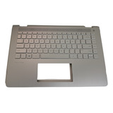 924115-001 Teclado Palmrest Hp Pavilion 14-ba Plateado