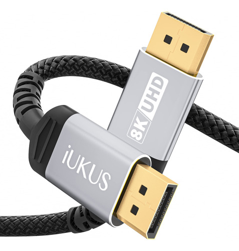 Iukus Cable Displayport 8k 1.4, Cable Dp A Dp [8k A 60hz, 4k