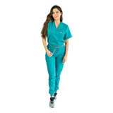 Uniforme Medico Pijama Medica Mujer Antifluido Verde Joggger