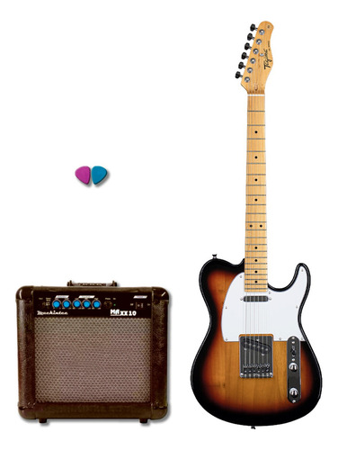 Guitarra Tagima Tw-55 Tw 55 Sb Kit Com Amp E Palh Oferta