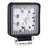 Faro Cuadrado De Hiper Leds Ultra Brillantes 9w 4in 10 5cm