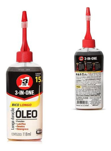 Oleo Lubrificante Desengraxante Protetor 3 Em 1 Wd-40 118ml