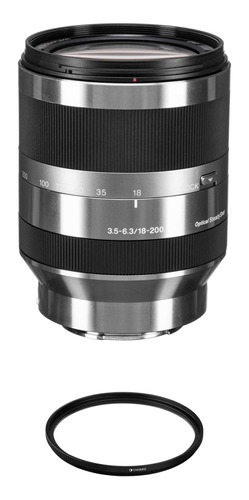 Sony E 18-200mm F/3.5-6.3 Oss Lente With Uv Filter Kit