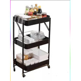 Carrito Organizador Plegable Con Ruedas