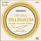 Encordoamento D´addario Viola Caipira Cebolão Mi Nicke Ej82c